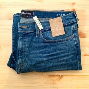 36 x 32 Slim Madewell Jeans. NWT